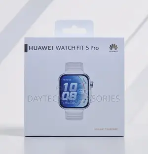 This Is a Huawei Watch Fit 5 Pro Smartwatch in a Sleek Blue Finish.