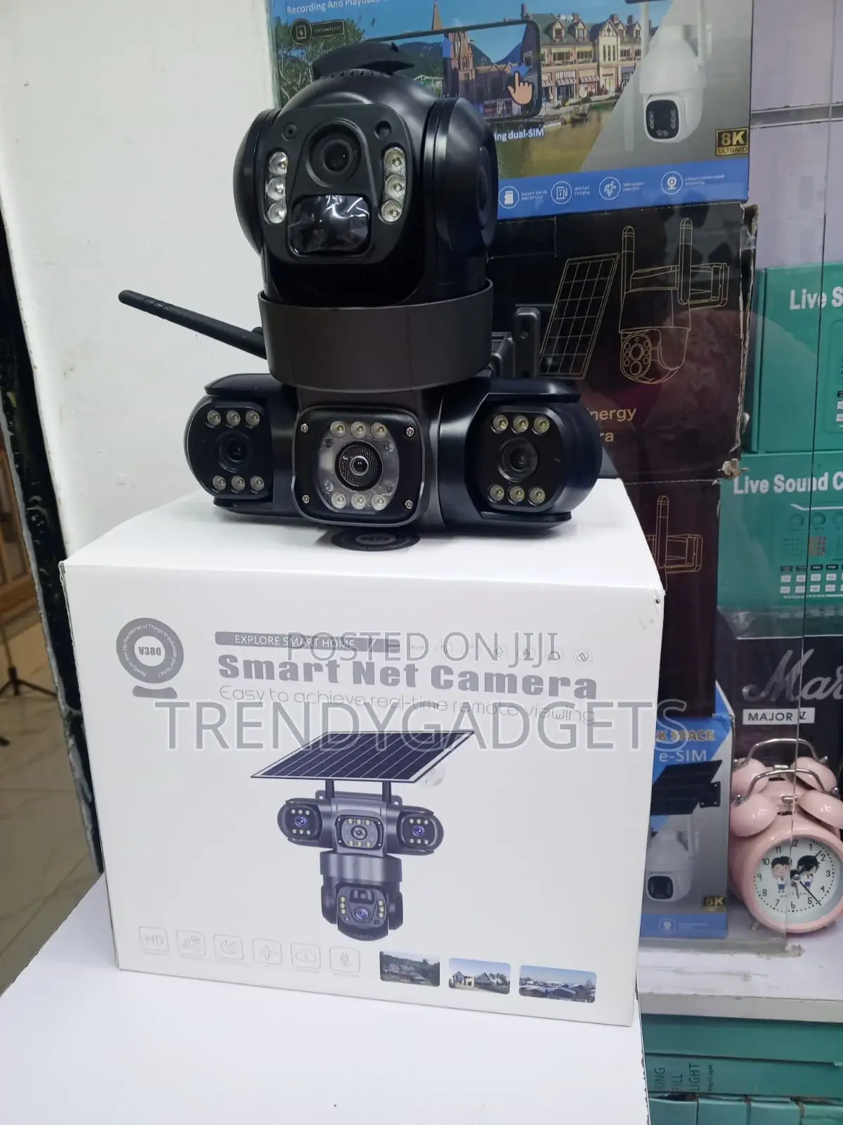 4g Sim Solar Security Camera PTZ Night Vision V380