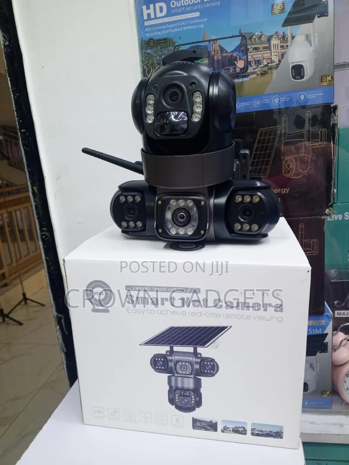 4g Sim Solar Security Camera PTZ Night Vision V380