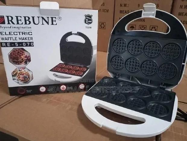 Waffle Maker, Rebune Waffle Maker Non-Stick Convenience for Perfect