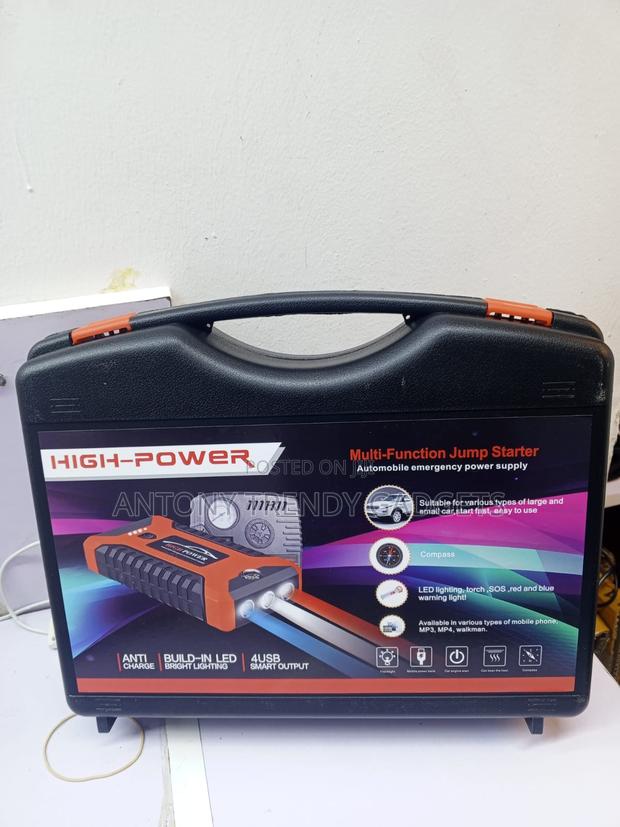 12v Car Jump Starter With Tire Inflator Air Compressor Kit