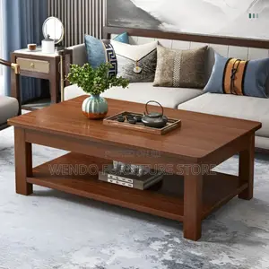 Coffee Table; Mahogany Executive Brown Elegancy Coffee Table