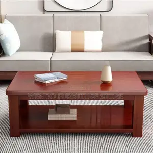 Coffee Table; Mahogany Executive Brown Elegancy Coffee Table