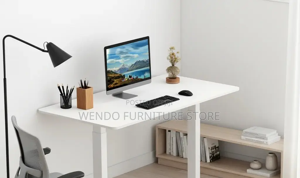 Office Desk; 1.4 Meters Adjustable Electric Flex Height Office Desk