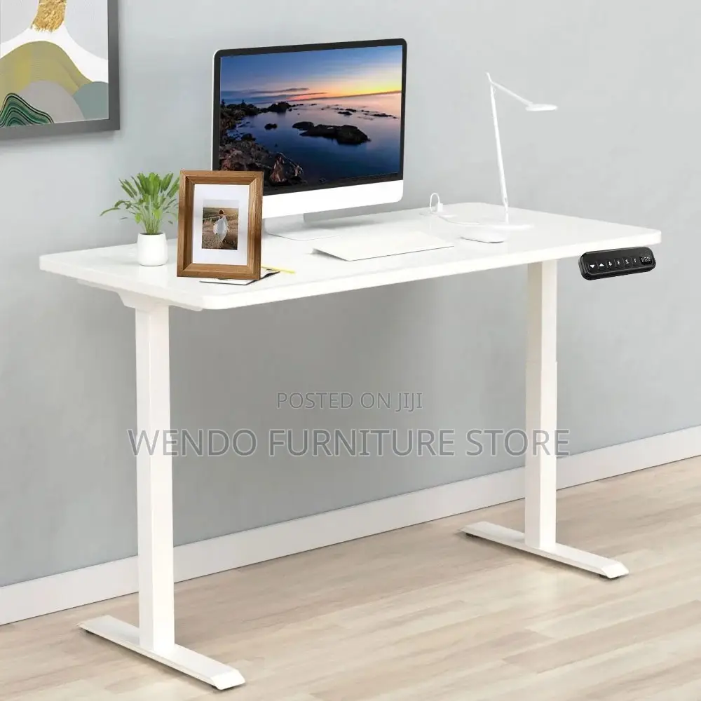 Office Desk; 1.4 Meters Adjustable Electric Flex Height Office Desk