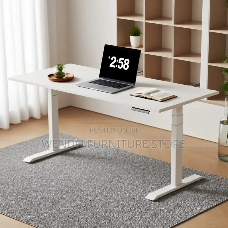 Office Desk; 1.4 Meters Adjustable Electric Flex Height Office Desk