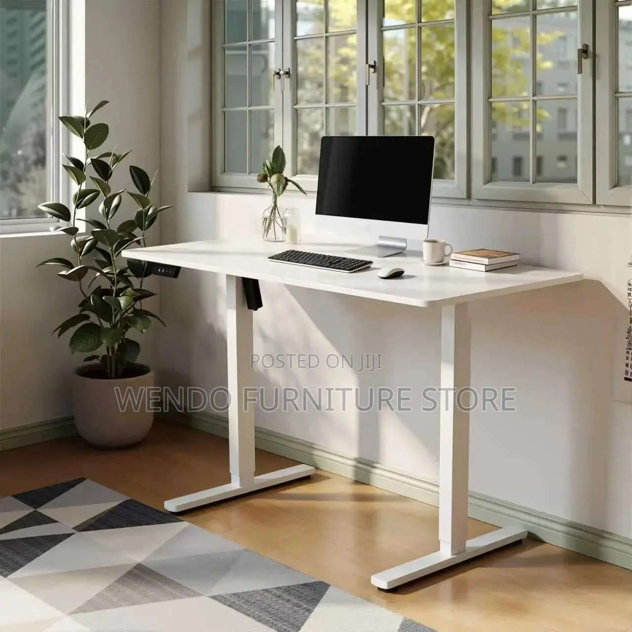 Office Desk; 1.4 Meters Adjustable Electric Flex Height Office Desk