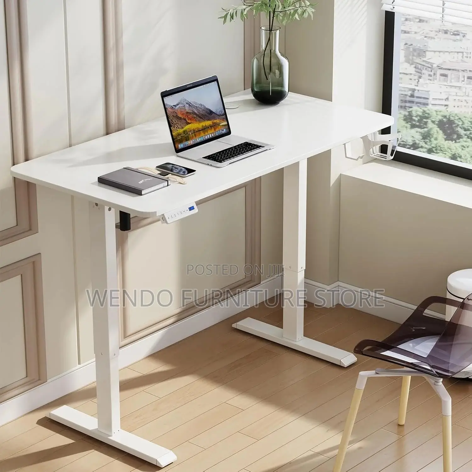 Office Desk; 1.4 Meters Adjustable Electric Flex Height Office Desk