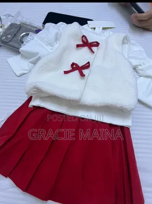 Two Piece Red Outfit for Girls 0 to 3 Yrs