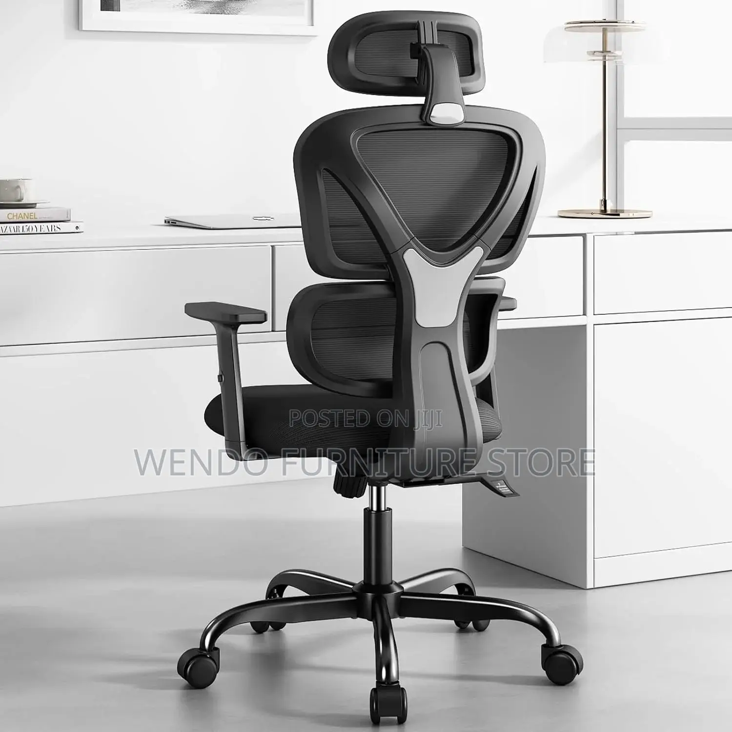 Office Chairs; Executive High Back Mesh Fabric Orthopedic Chairs