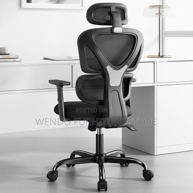 Office Chairs; Executive High Back Mesh Fabric Orthopedic Chairs
