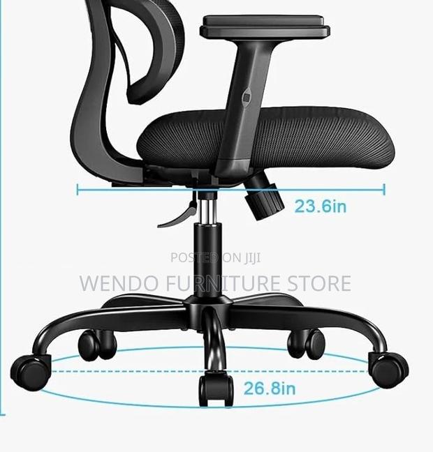 Office Chairs; Executive High Back Mesh Fabric Orthopedic Chairs - thumbnail 4