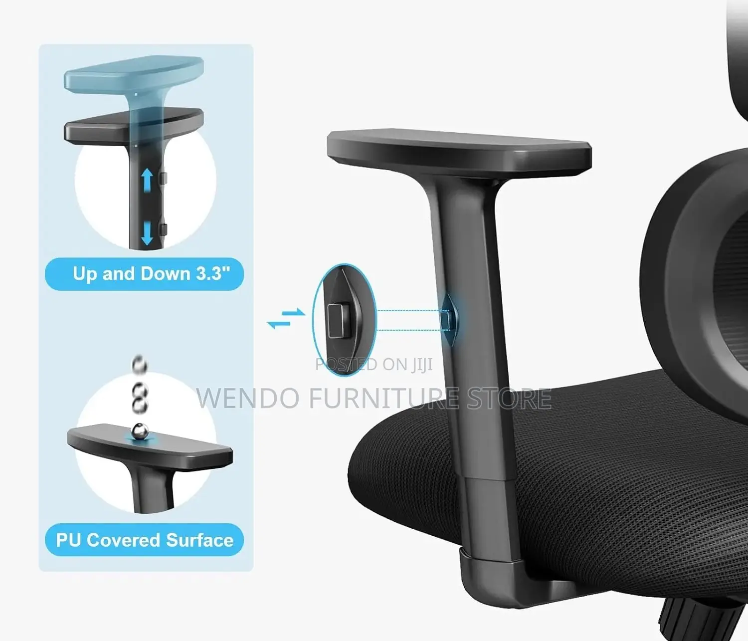 Office Chairs; Executive High Back Mesh Fabric Orthopedic Chairs