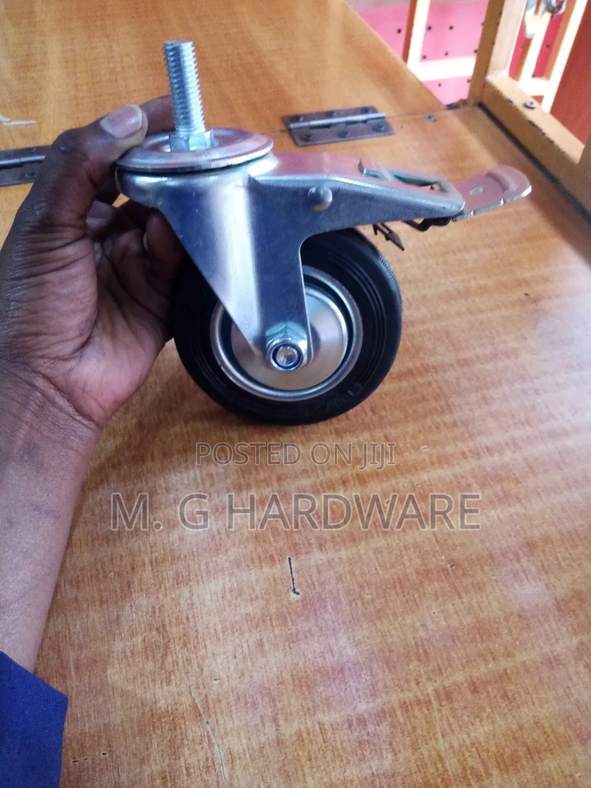 Pin Castor Wheel 4" Brake