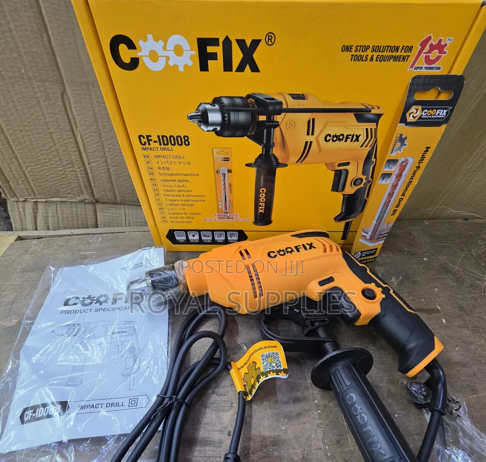 710w Impact Drill With Free Bit