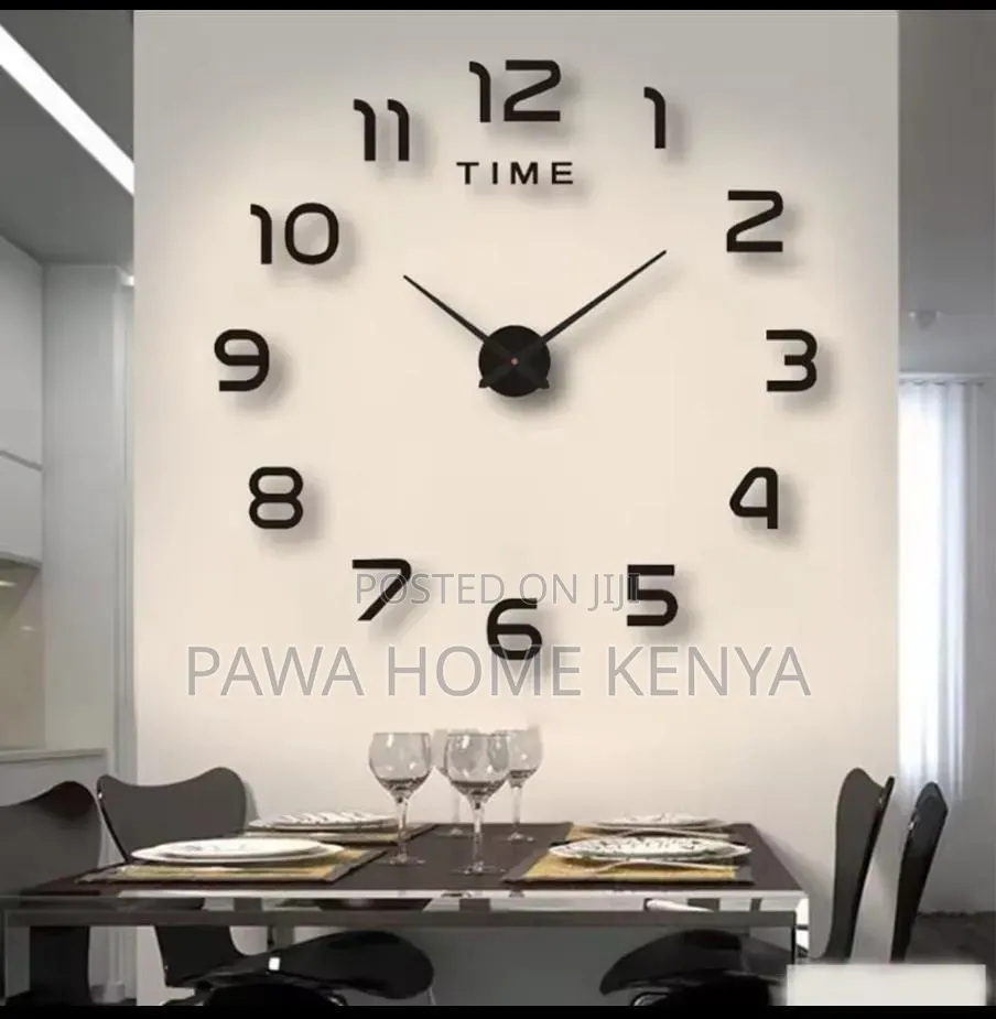 Diy Acrylic Wall Clock -Black