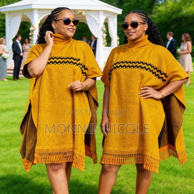 Lulu Fancy Fringe Ponchos (Yellow)