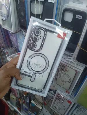 Magnetic Covered Clear Phone Case for the Samsung Galaxy A16 5g.