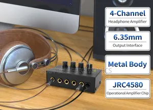 Ha400 4-Channel Metal Stereo Headphone Amplifier