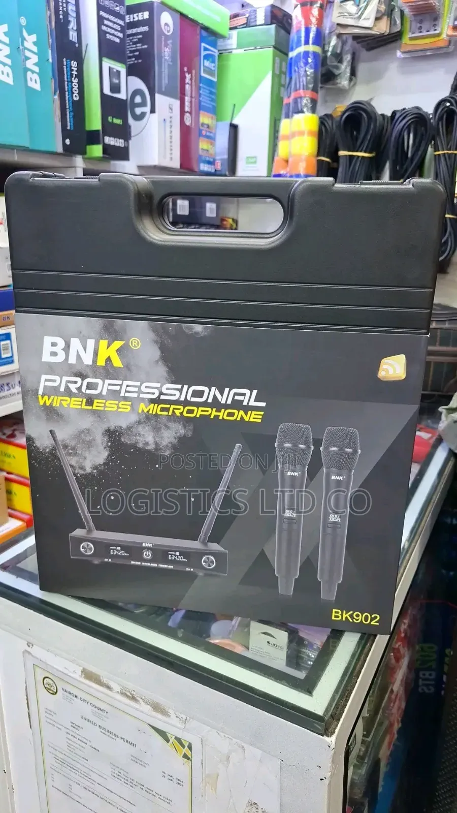 BNK Bk902 Uhf Dual 2 Channel Wireless Microphone System
