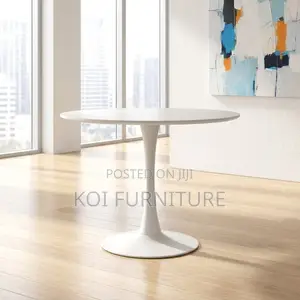 Office Table : Modern White Round Tulip Dining Table
