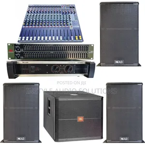8 Channels Sound System - 18" Bass Speaker - (3)15" Mid Speakers Kit