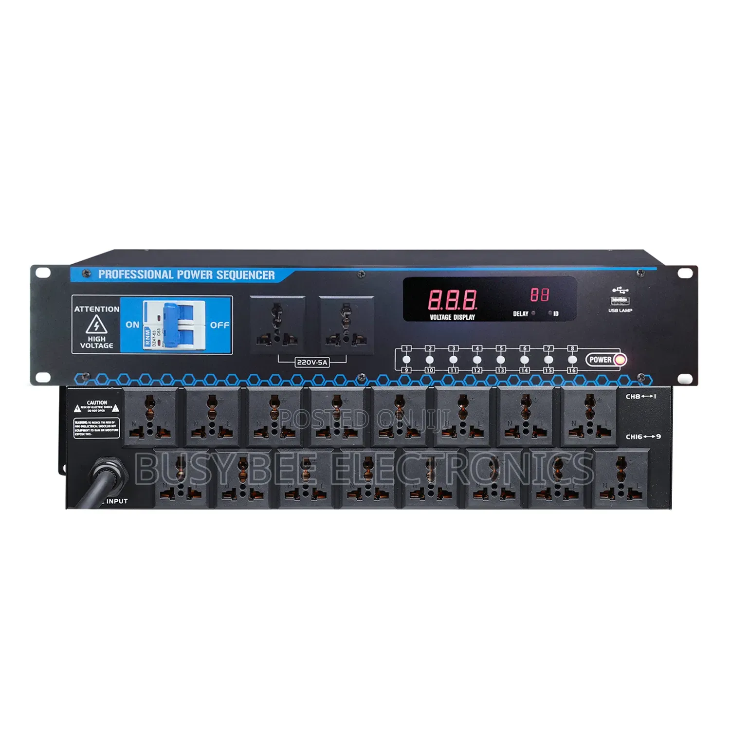 16 Channels With Air Switch Power Sequencer