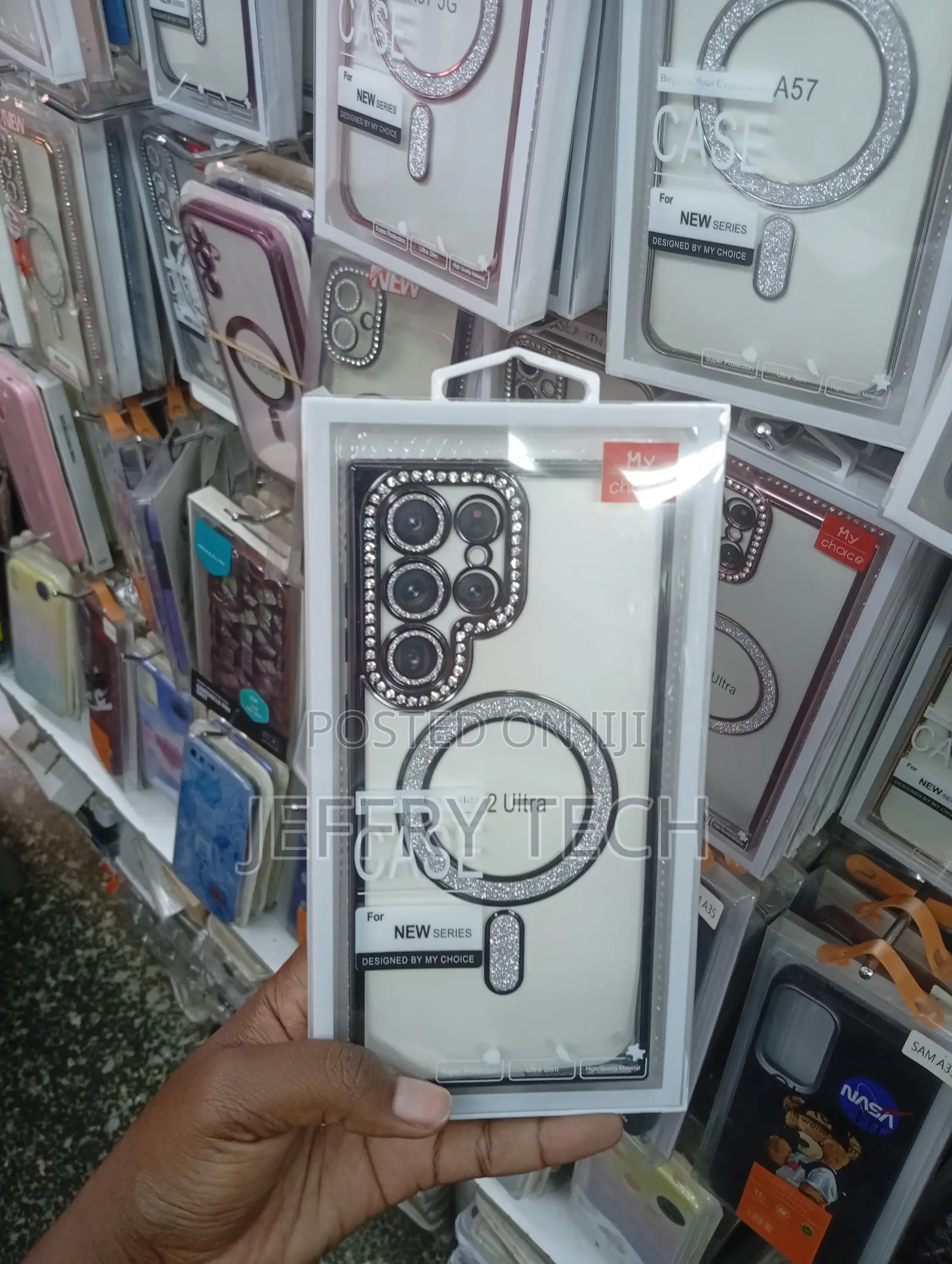 New Series Magsafe Diamond Phone Case for a Samsung Galaxy S22 Ultra