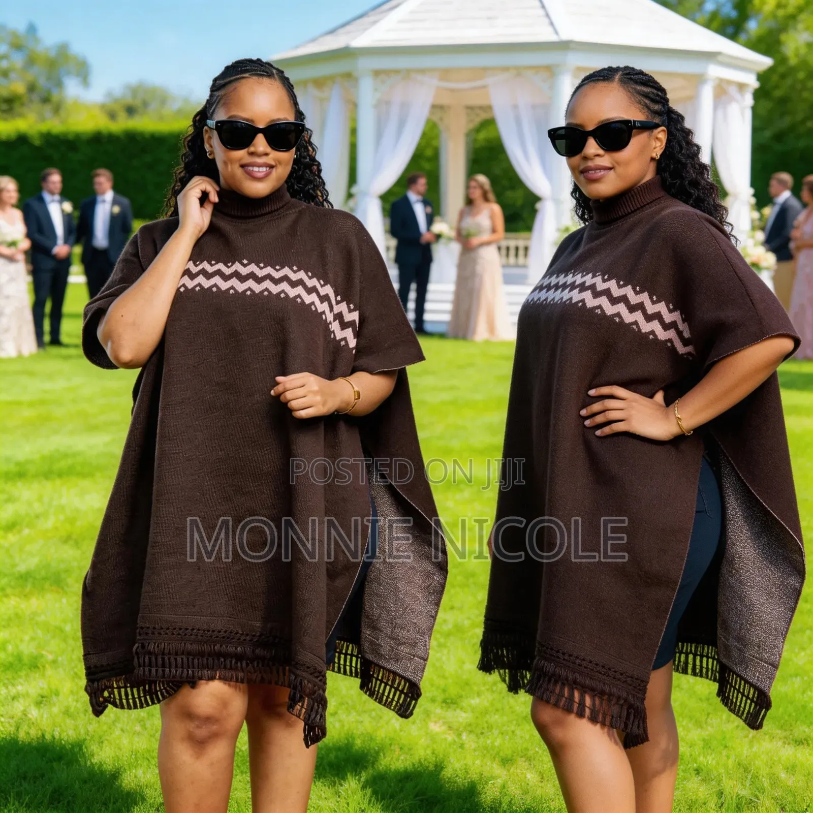 Brown Classy Warm Poncho