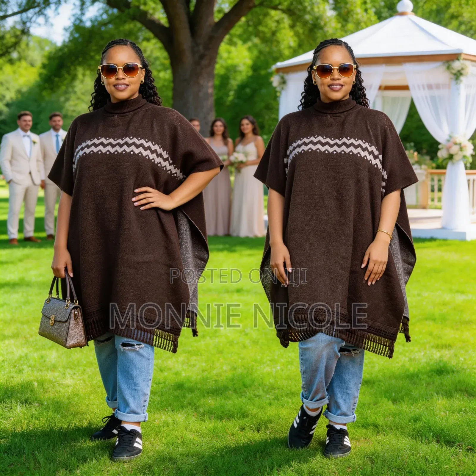 Brown Classy Warm Poncho