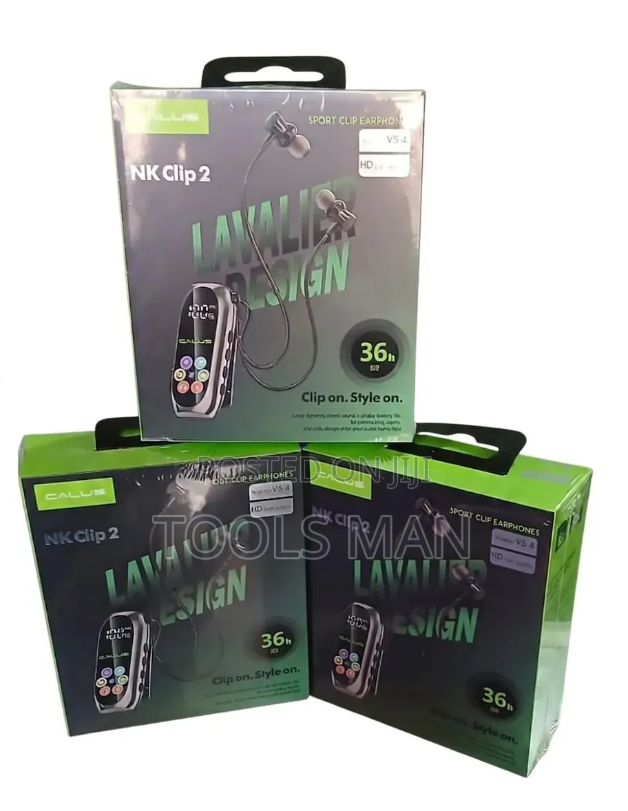 Calus Nk Clip 2 Wireless Lavalier Sport Earphones - 36h Battery.