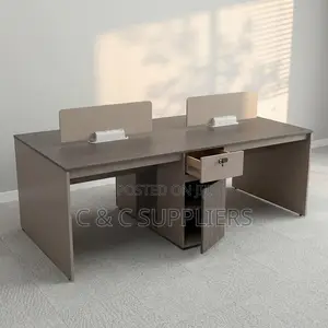 4-Way Wooden Office Workstation