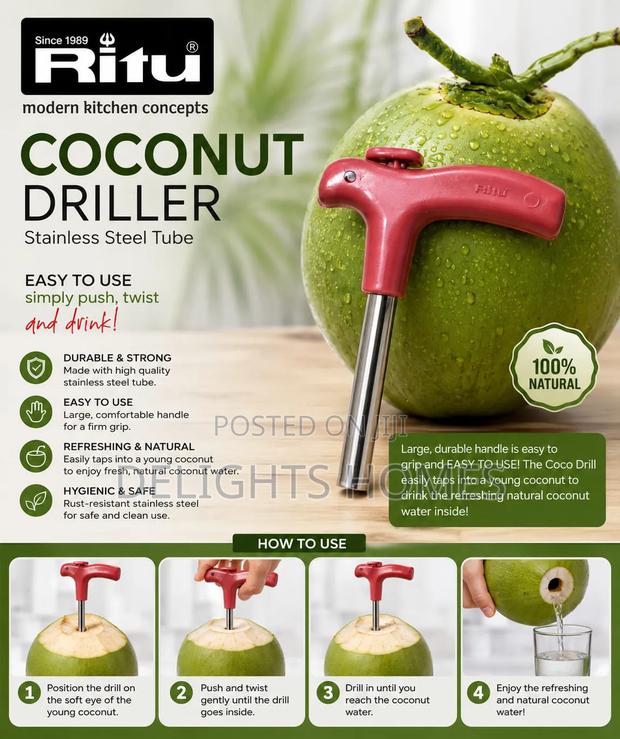 Ritu Stainless Steel Coconut Driller_b