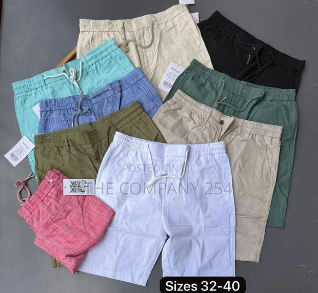 Quality Casual Linen Men Short Available Cotton Made