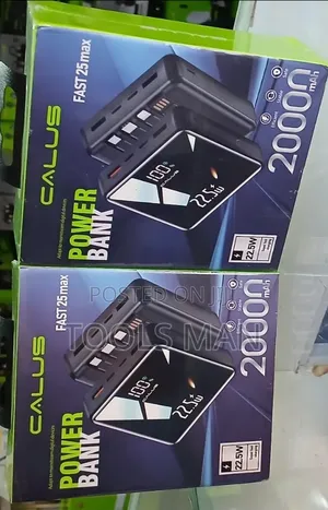 Calus 20000mah 22.5w Super Fast Charging Power Bank - Digital Display.