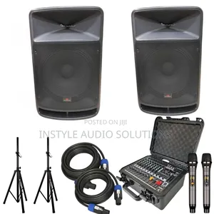 Portable Outdoor - Indoor Full Sound System - Wireless Microphone