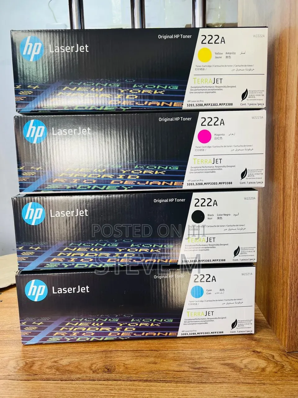 Hp 222a Original Toner Cartridge 4 Colour Set,