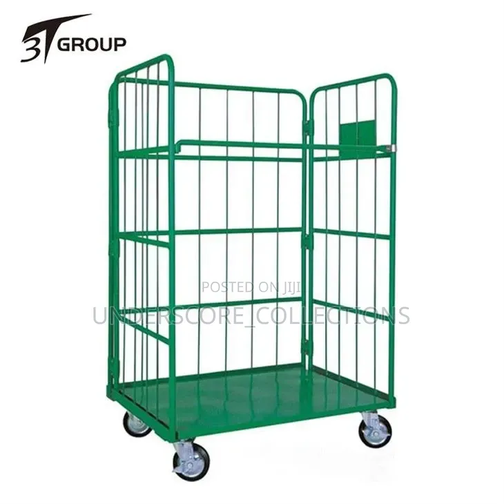 Green Item Is a 3-Sided Logistical Roll Cage Trolley