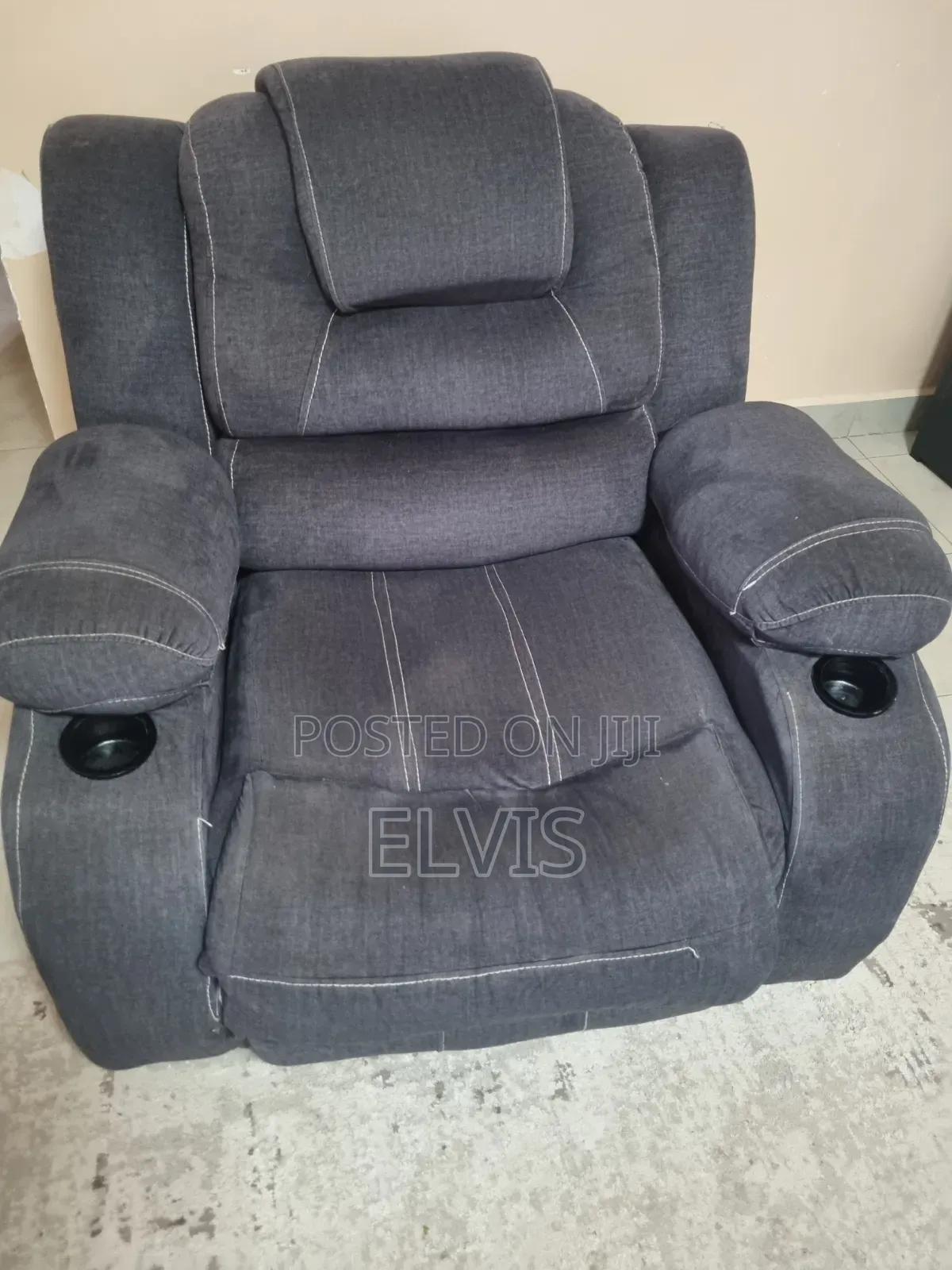 Grey Recliner Replica 5-Seater Sofa Set