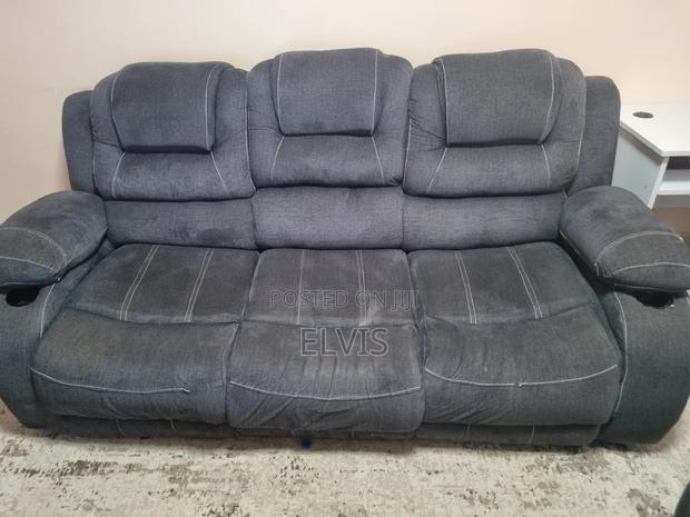 Grey Recliner Replica 5-Seater Sofa Set - thumbnail 2