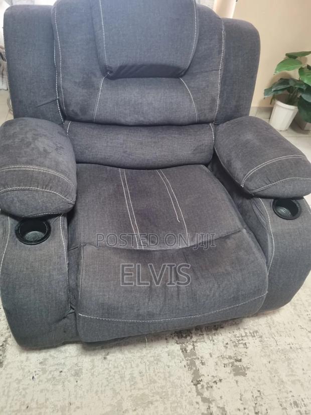 Grey Recliner Replica 5-Seater Sofa Set - thumbnail 3