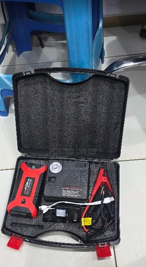 99800mah Car Jump Starter With Air Compressor Power Bank