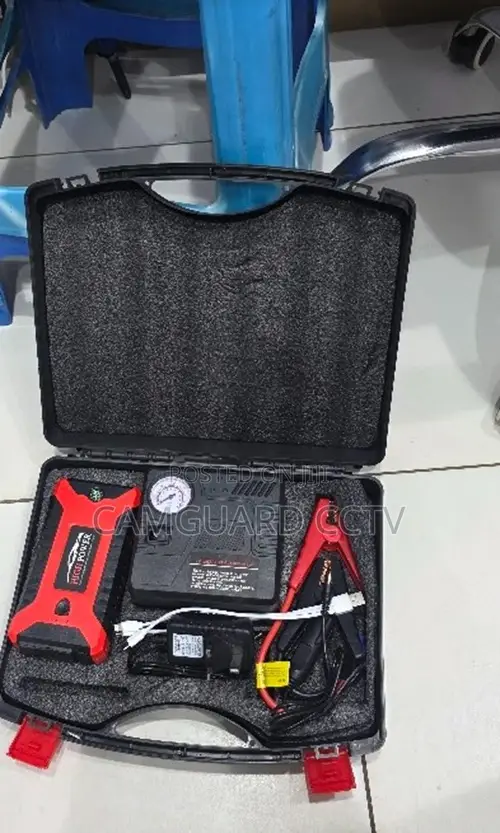 Heavy Duty Car Jump Starter Air Compressor 99800mah Power Bank