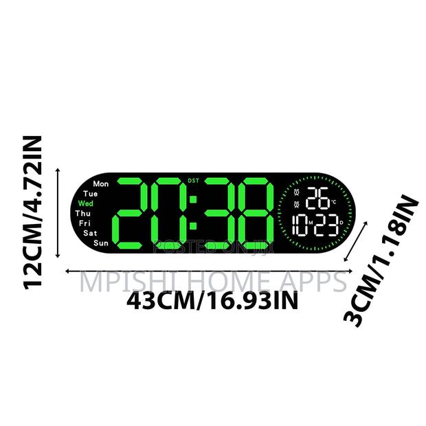 17-Inch Led Digital Wall Clock - thumbnail 5