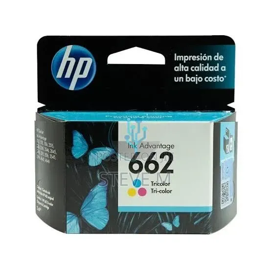 Hp 662 Black and Tri-Color Ink Cartridges Set