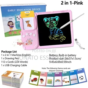 ​2 in 1 Kids Talking Flash Cards LCD Writing Drawing Board Tablet