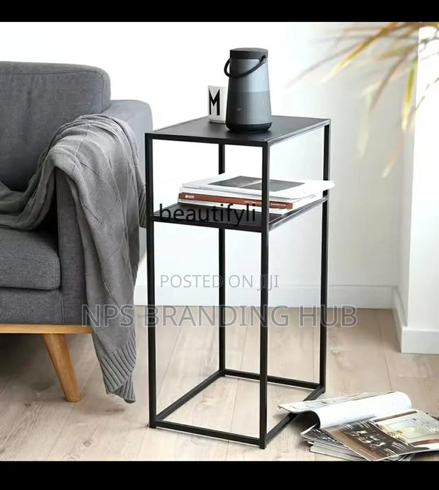2 Layers Norsic Metallic Side Table//Desk Side 35x34.5x58cm A.O - thumbnail 2