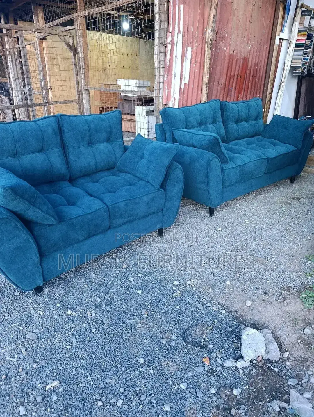 Elegant Grey 5 Seater Sofa
