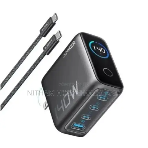 Anker Zolo 140w 4-Port Pd 3.1 Charger (Model B2697)