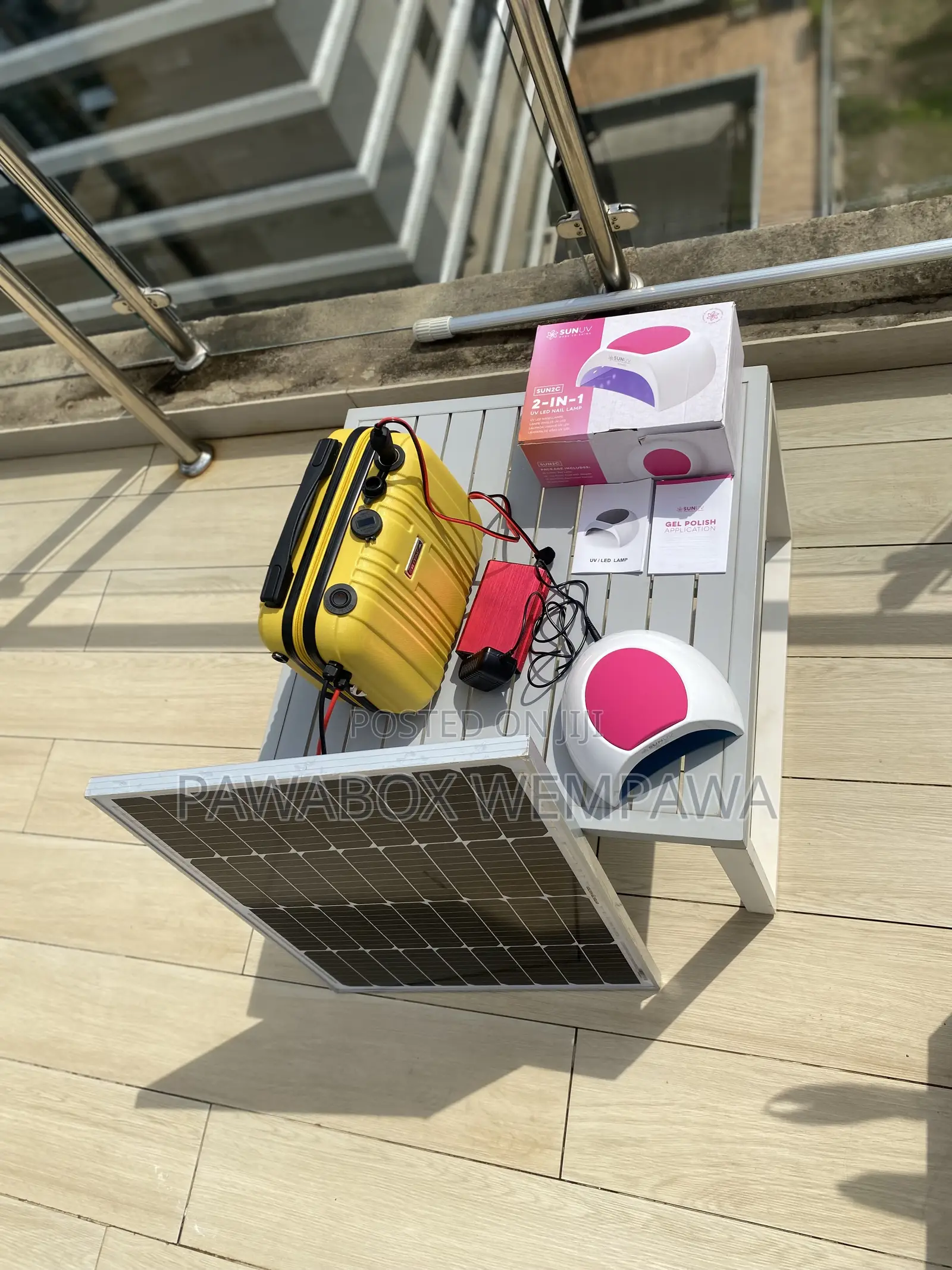 Portable Uv Nail Lamp Including Mini Power Station